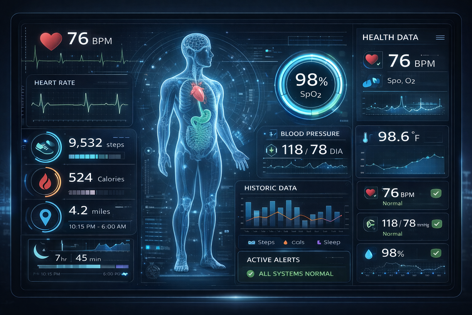 Health data UI